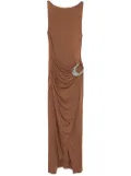 STAUD buckle dress - Brown