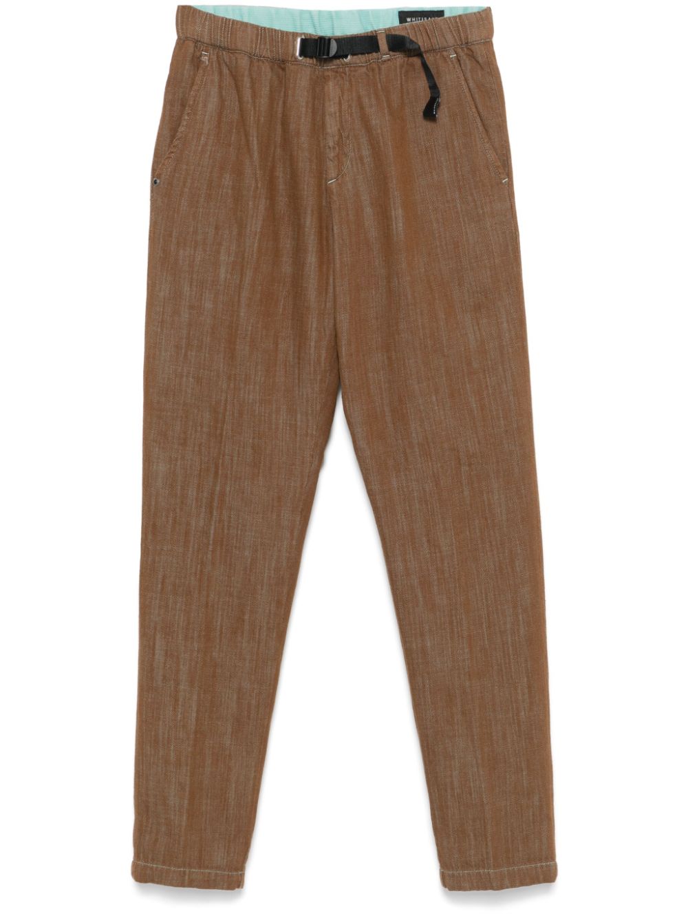 mélange-effect trousers