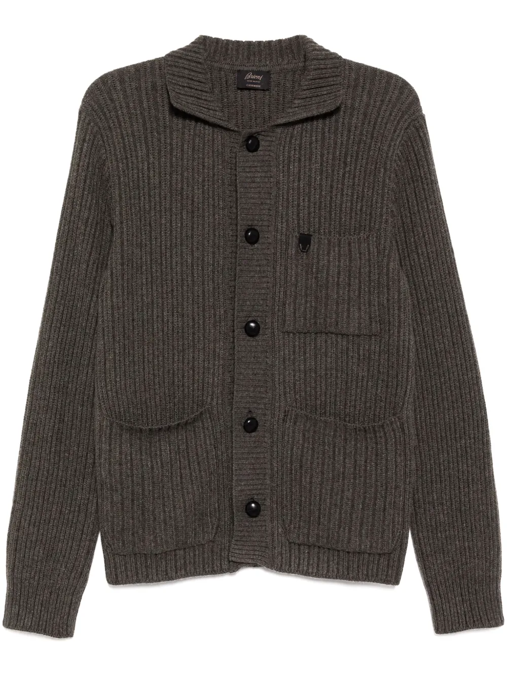 Brioni long sleeve cardigan - Grey