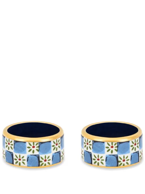 Dolce & Gabbana set de dos anillos en porcelana para servilletas pequeños