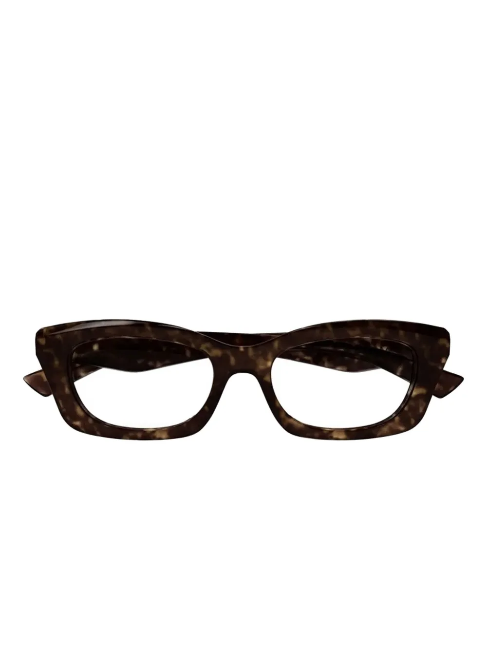 Alexander McQueen Eyewear Bril met schildpadschild-effect Bruin