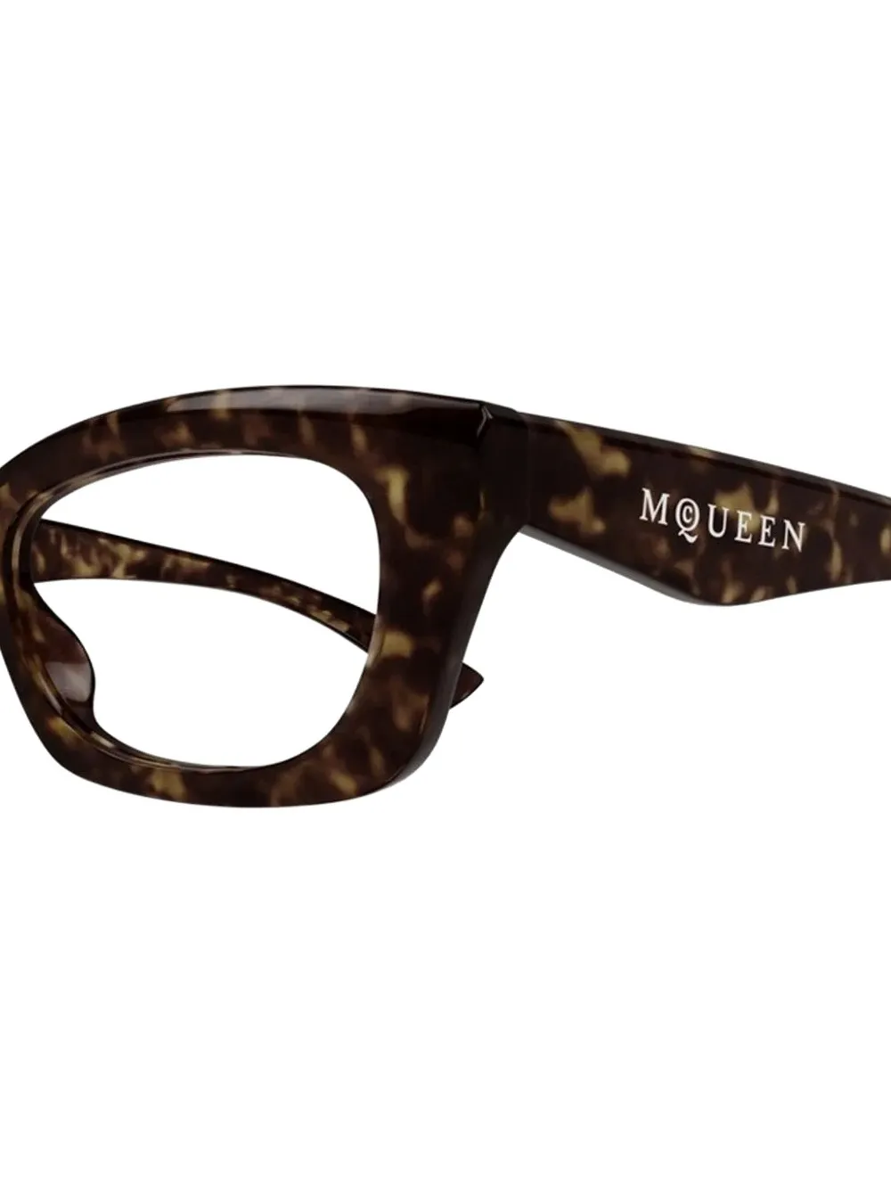 Alexander McQueen Eyewear Bril met schildpadschild-effect Bruin