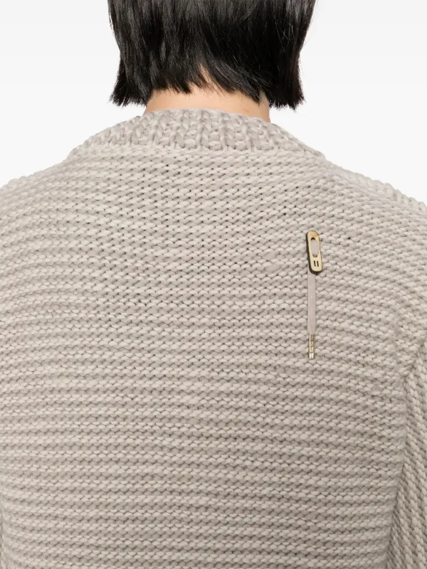 Boris Bidjan Saberi ハンドニット セーター | グレー | FARFETCH JP