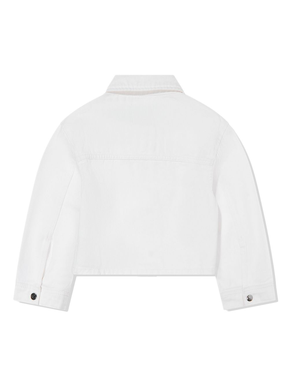 Calvin Klein Kids Spijkerjack met geborduurd logo - Wit