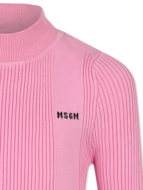 MSGM Kids Ribbed Sweater | Pink | FARFETCH