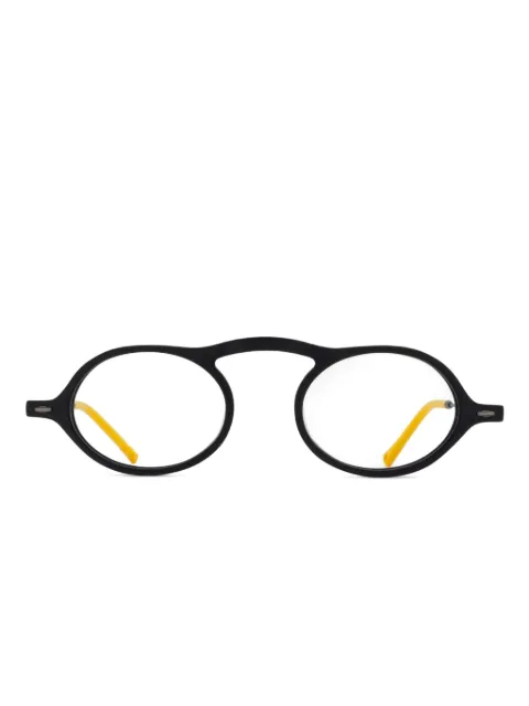Eyepetizer Armação de óculos redonda em acetato