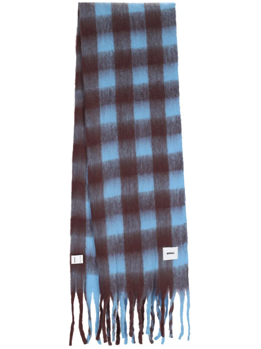 Bonsai check-pattern scarf | Blue | Image 1