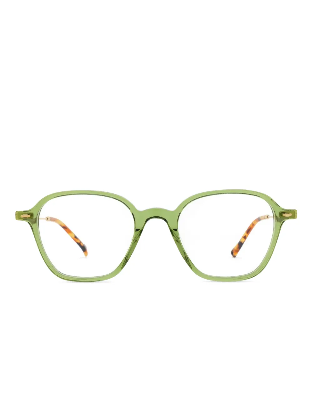 Eyepetizer Quatorze square-frame glasses | Green | Image 1