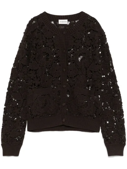 Cardigan en maille ajouré - P.A.R.O.S.H. - Modalova