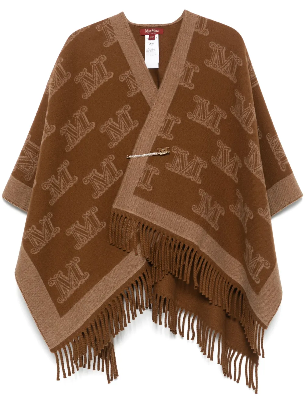 Max Mara Frinestd sjaal Bruin