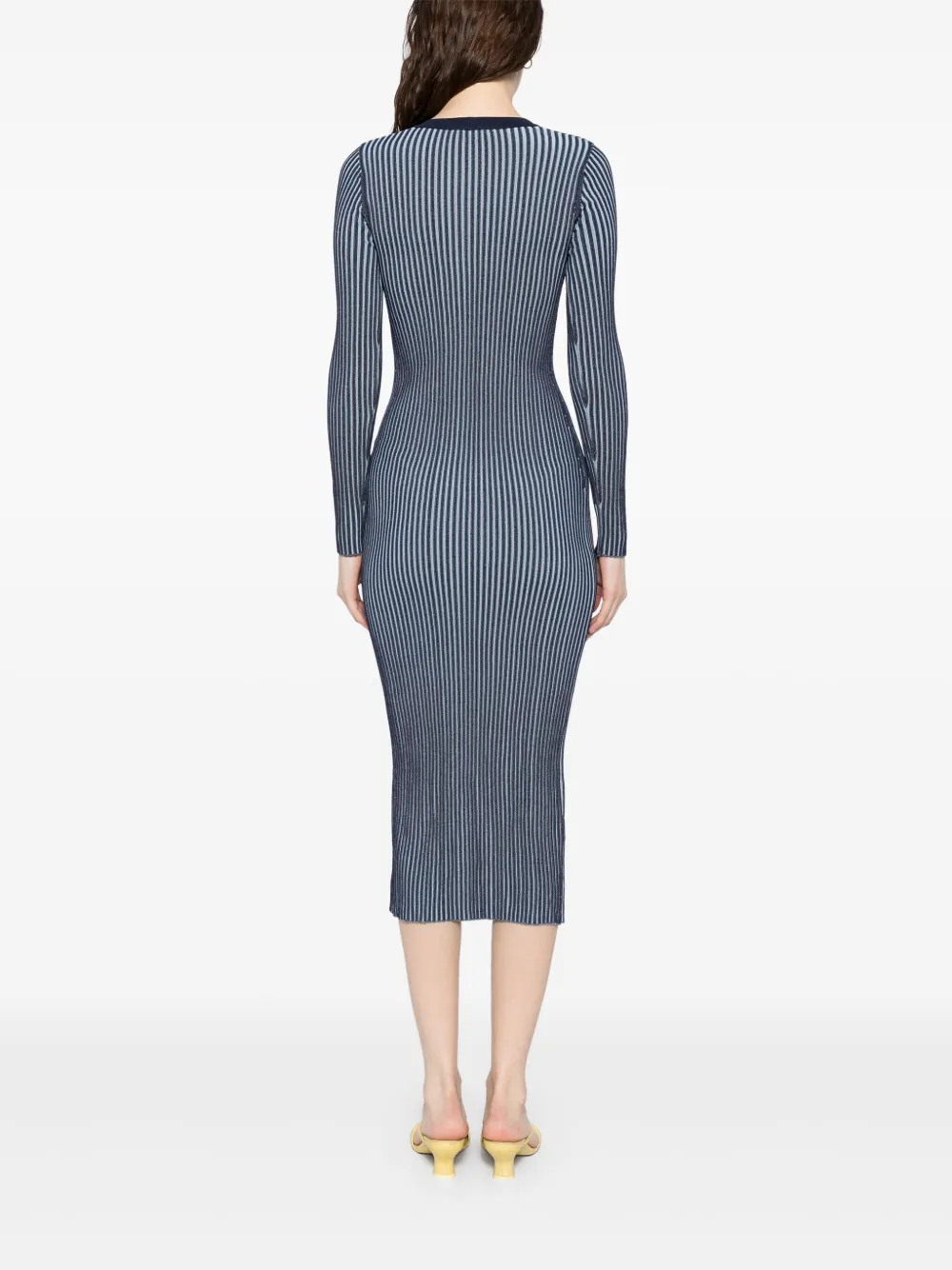STAUD Shoko midi-jurk Blauw