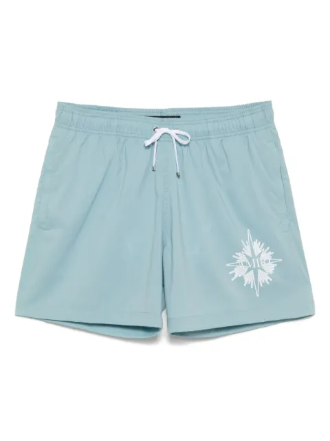 AMIRI shorts de playa con logo estampado