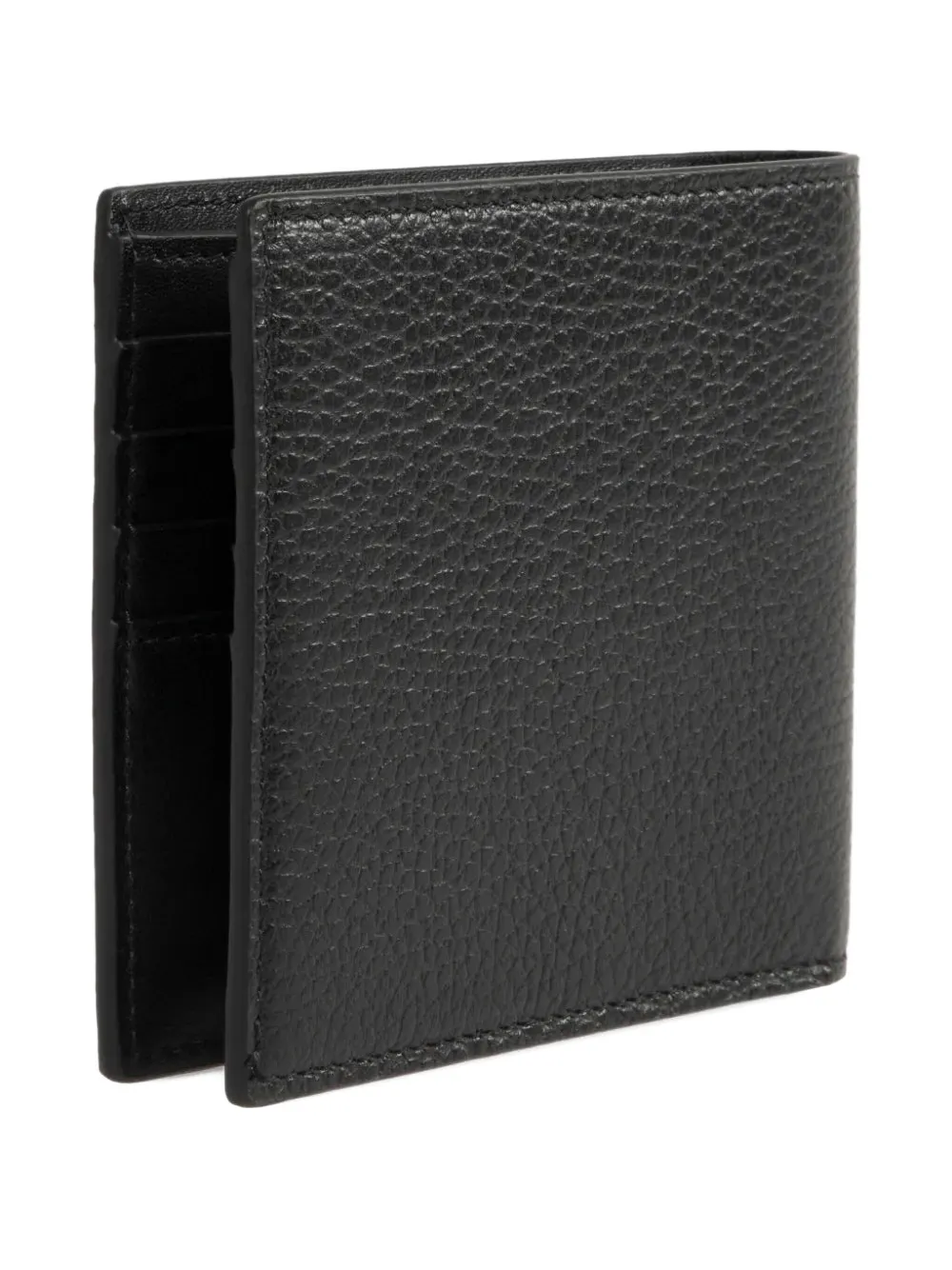 AMIRI logo-plaque leather wallet - Zwart