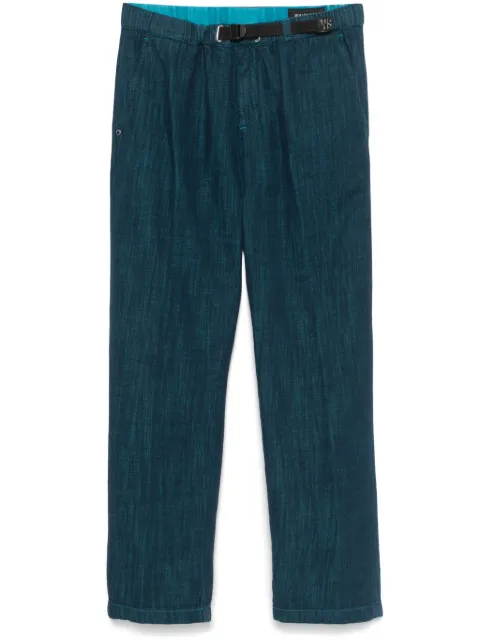 White Sand mélange-effect trousers