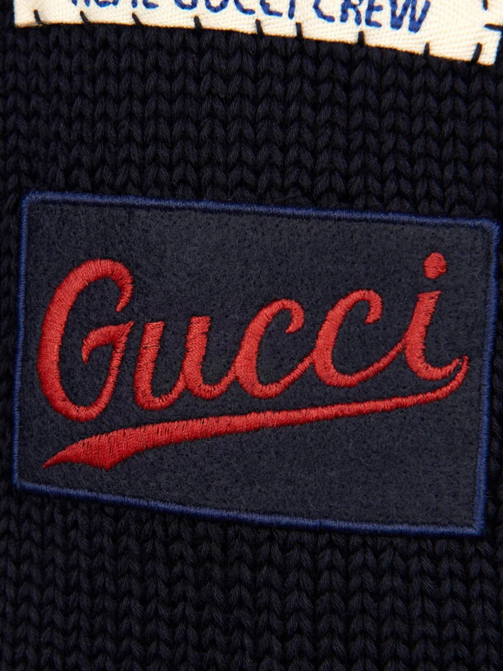 Gucci Kids Trui met logo-applicatie Zwart