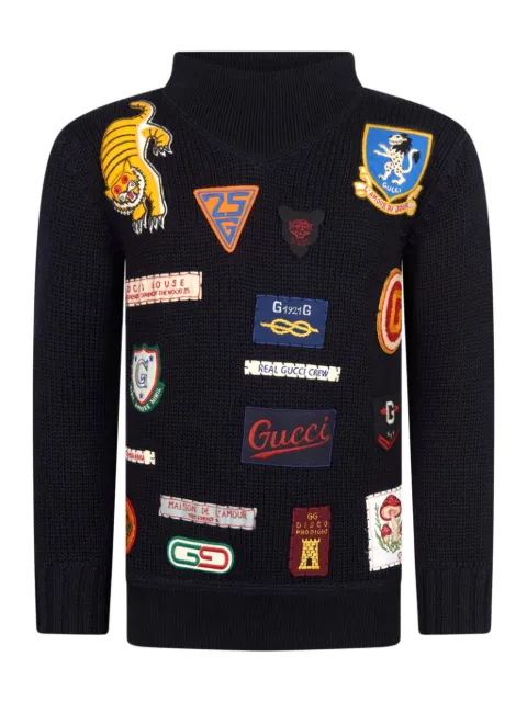 Gucci Kids logo-appliqué jumper