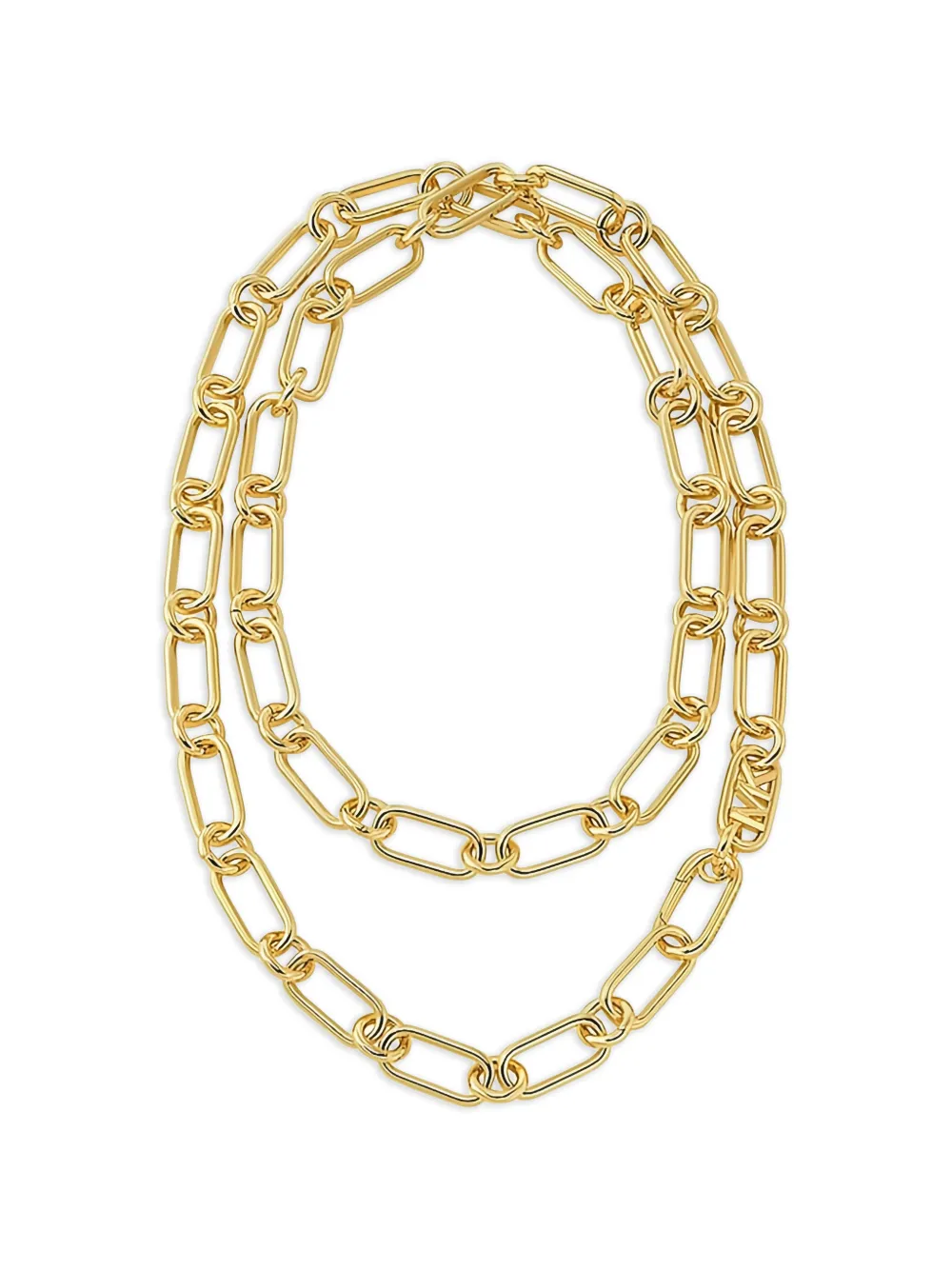 Michael Kors logo link-chain necklace - Oro