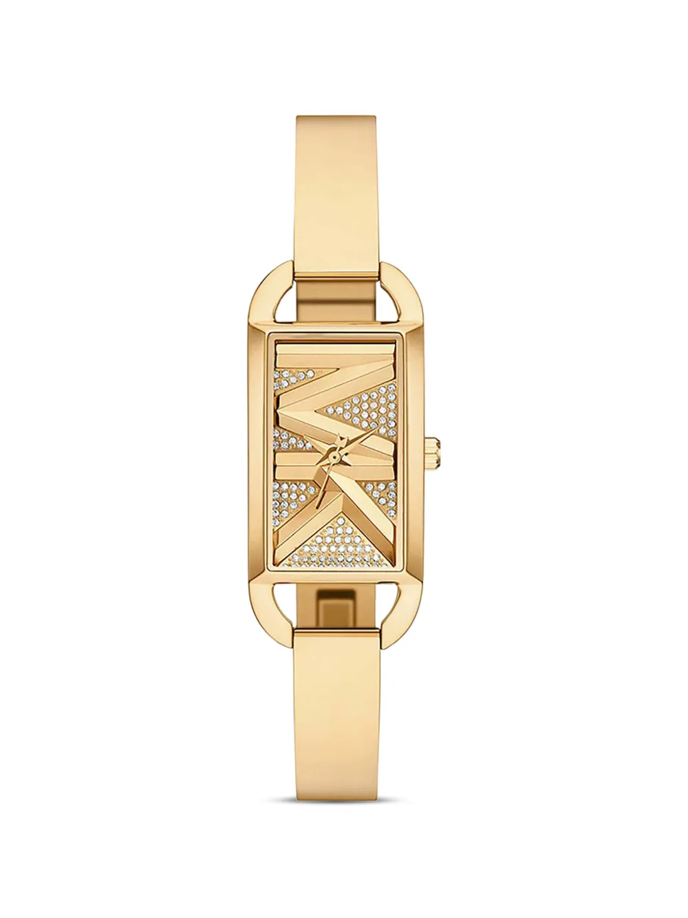 Michael Kors mini Empire pavé gold-tone bangle watch - Oro