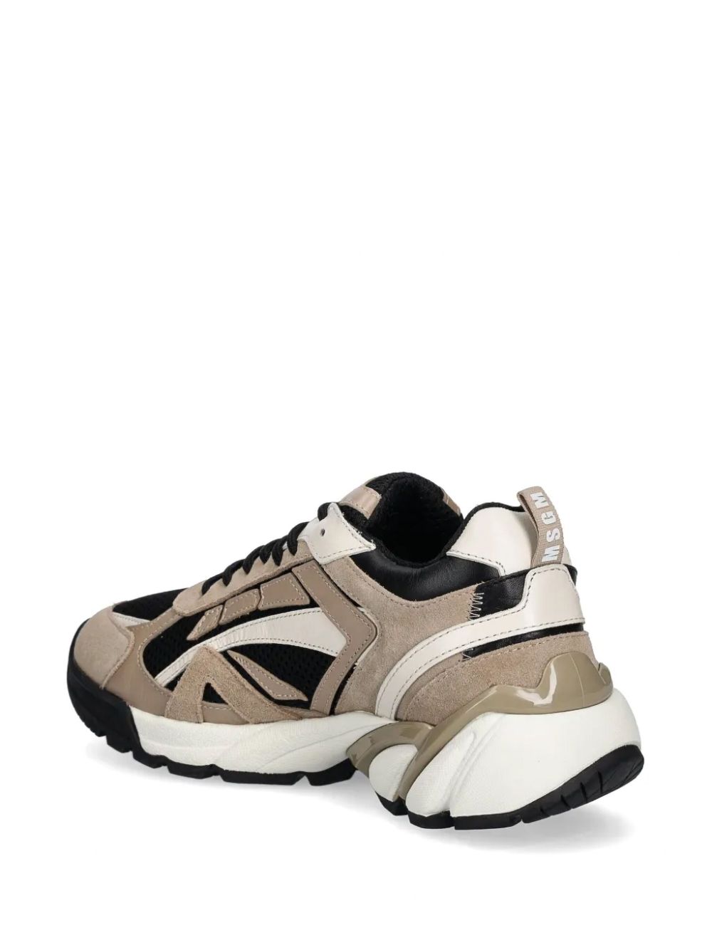 MSGM Sneakers met vlakken en veters Grijs