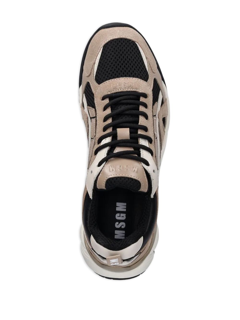 MSGM Sneakers met vlakken en veters Grijs