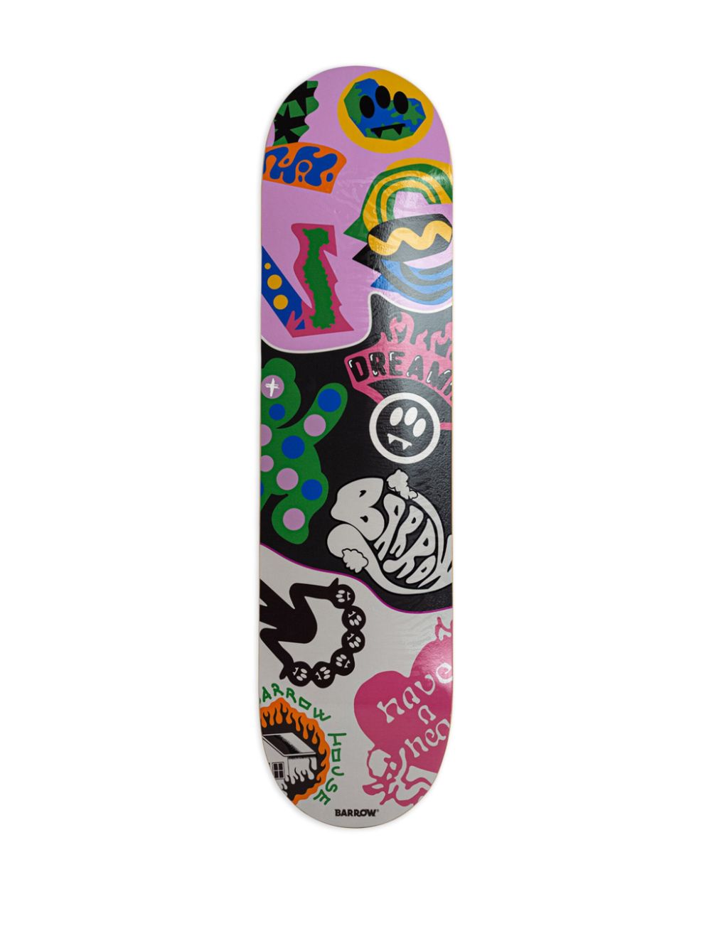 BARROW Skateboard met grafische print - Roze