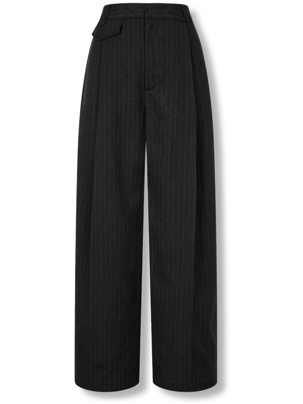 striped wide-leg trousers