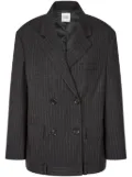 STUDIO TOMBOY pinstriped double-breasted blazer - Grey