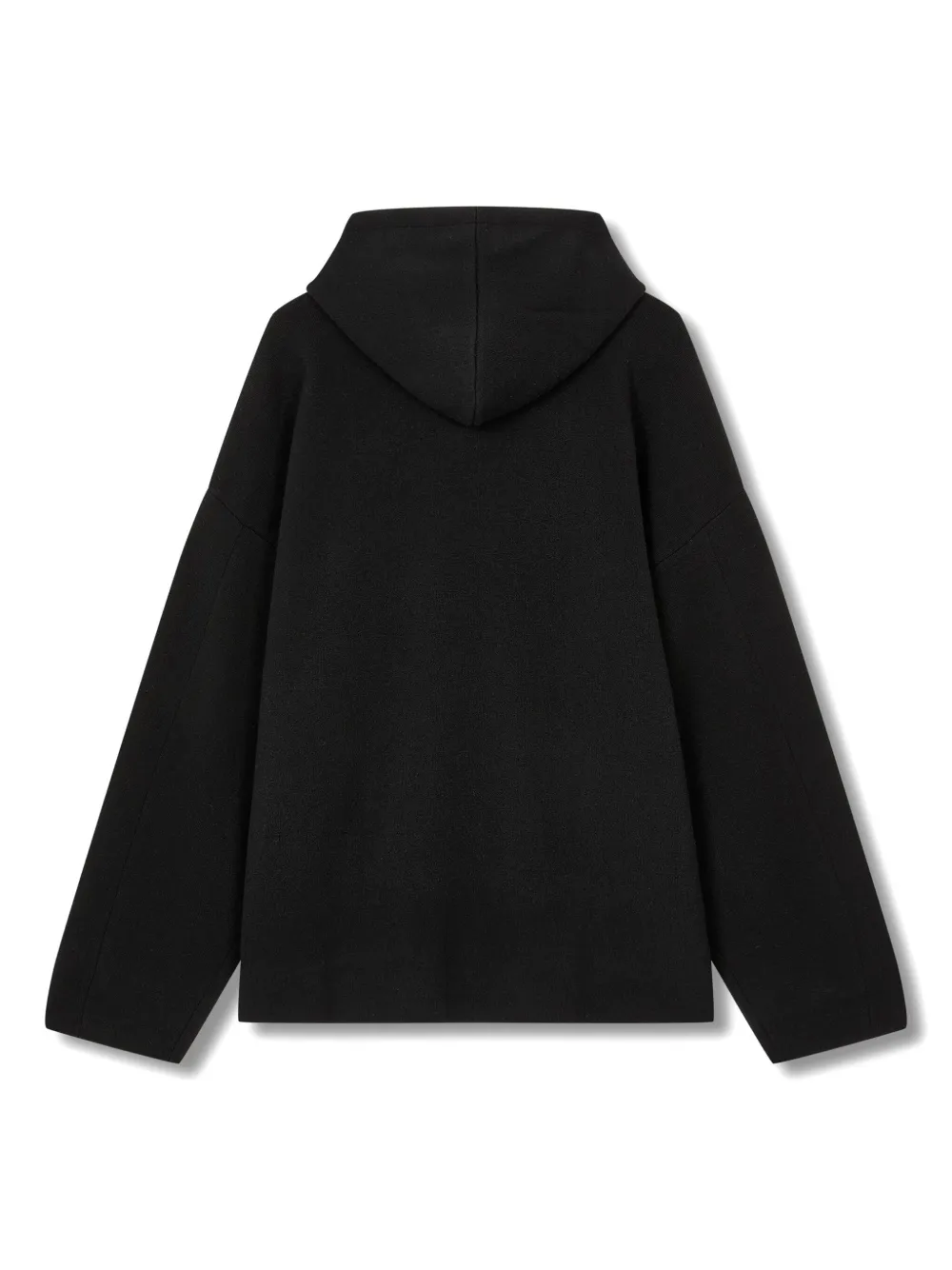 Studio Tomboy Drawstring-hood Jumper In Black