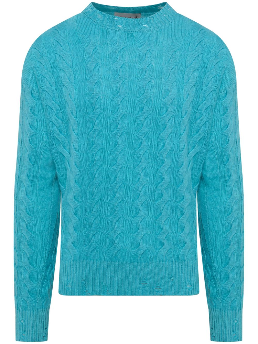 cable-knit jumper