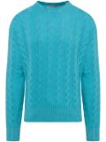 Laneus cable-knit jumper - Blue