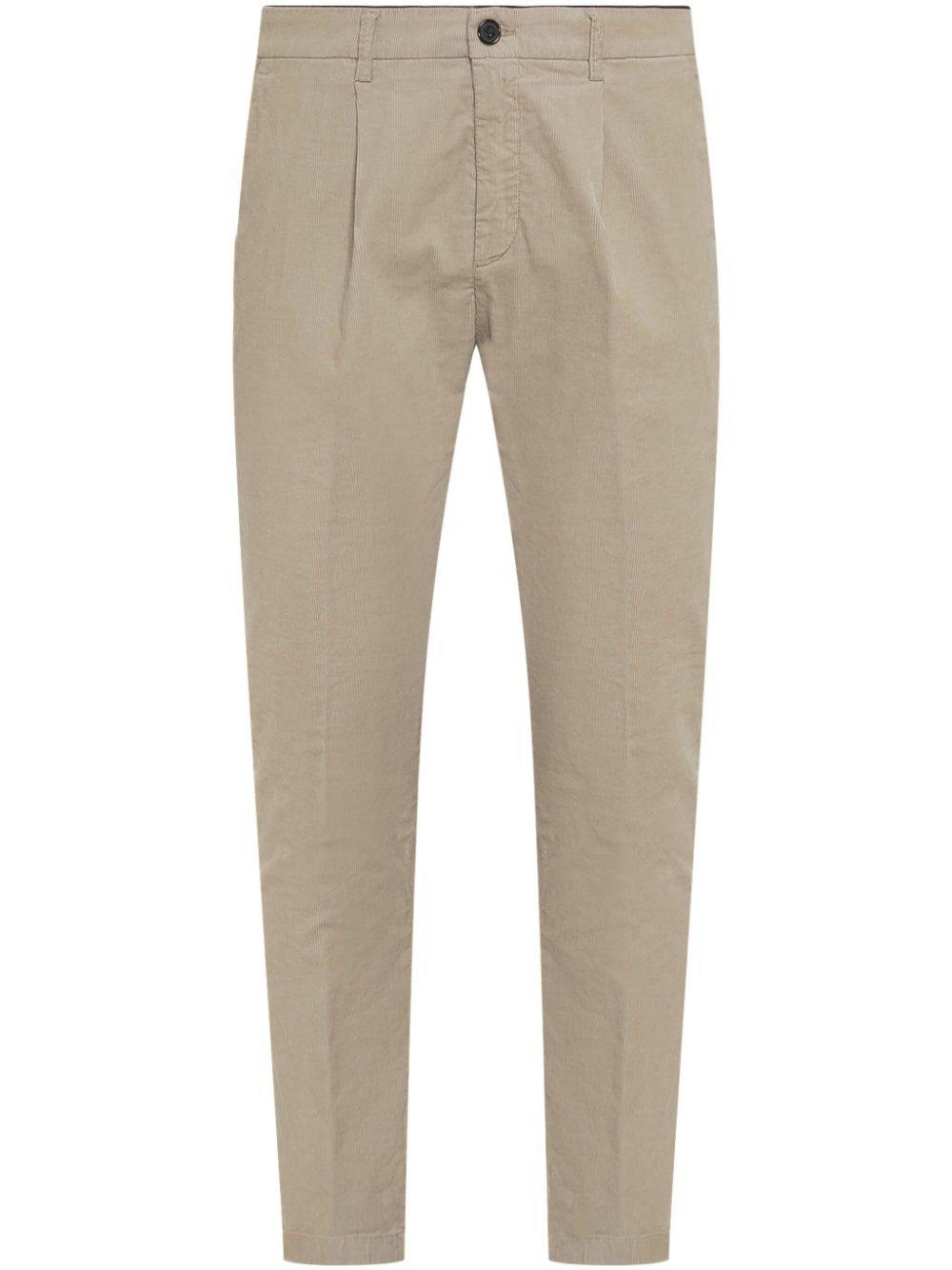 slim-cut chino trousers