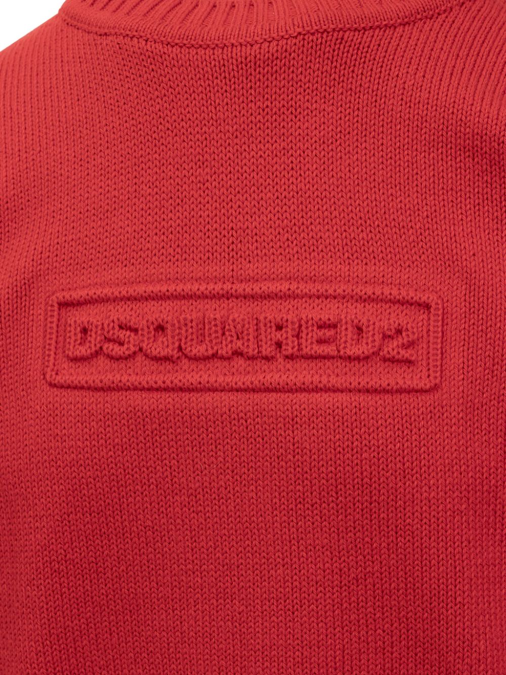 DSQUARED2 Trui met geborduurd logo Rood