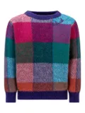 MC2 Saint Barth Kids check-pattern jumper - Blue