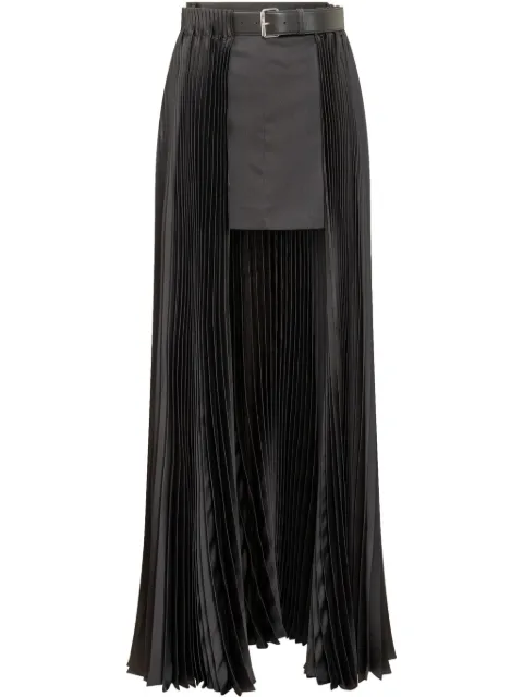 Peter Do belted pleated skirt