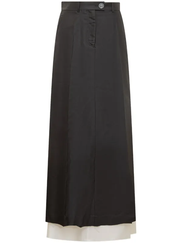 Peter Do double-layered Maxi Skirt | Black | FARFETCH