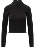 Michael Michael Kors high-neck ribbed-knit jumper - Black