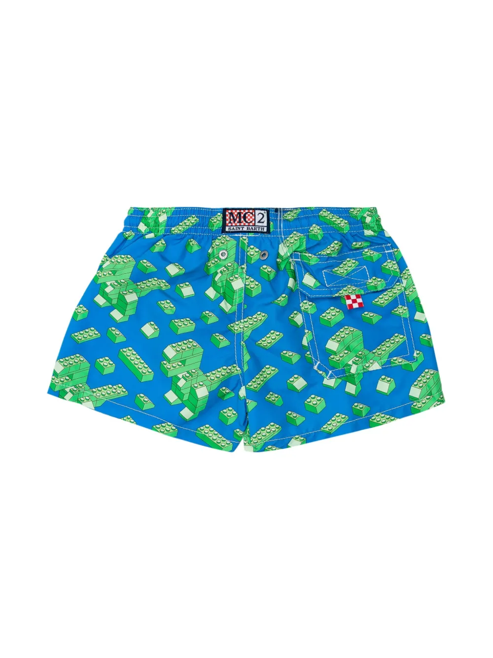 MC2 Saint Barth Kids Zwembroek met print Blauw