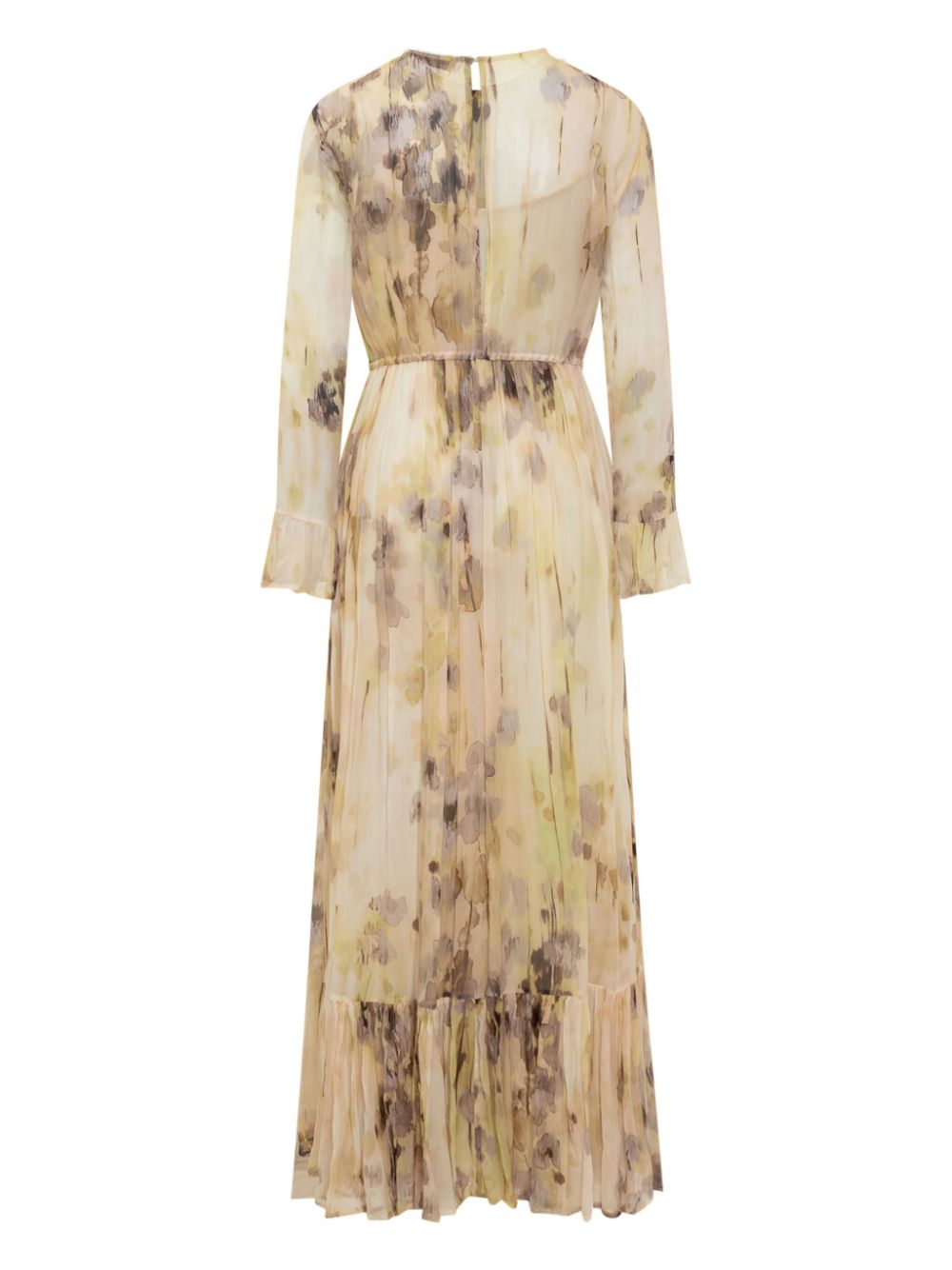 jucca approved abstract-print maxi dress - Beige