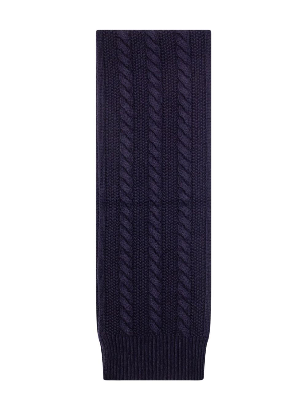 Moncler tricot-knit scarf - Blauw