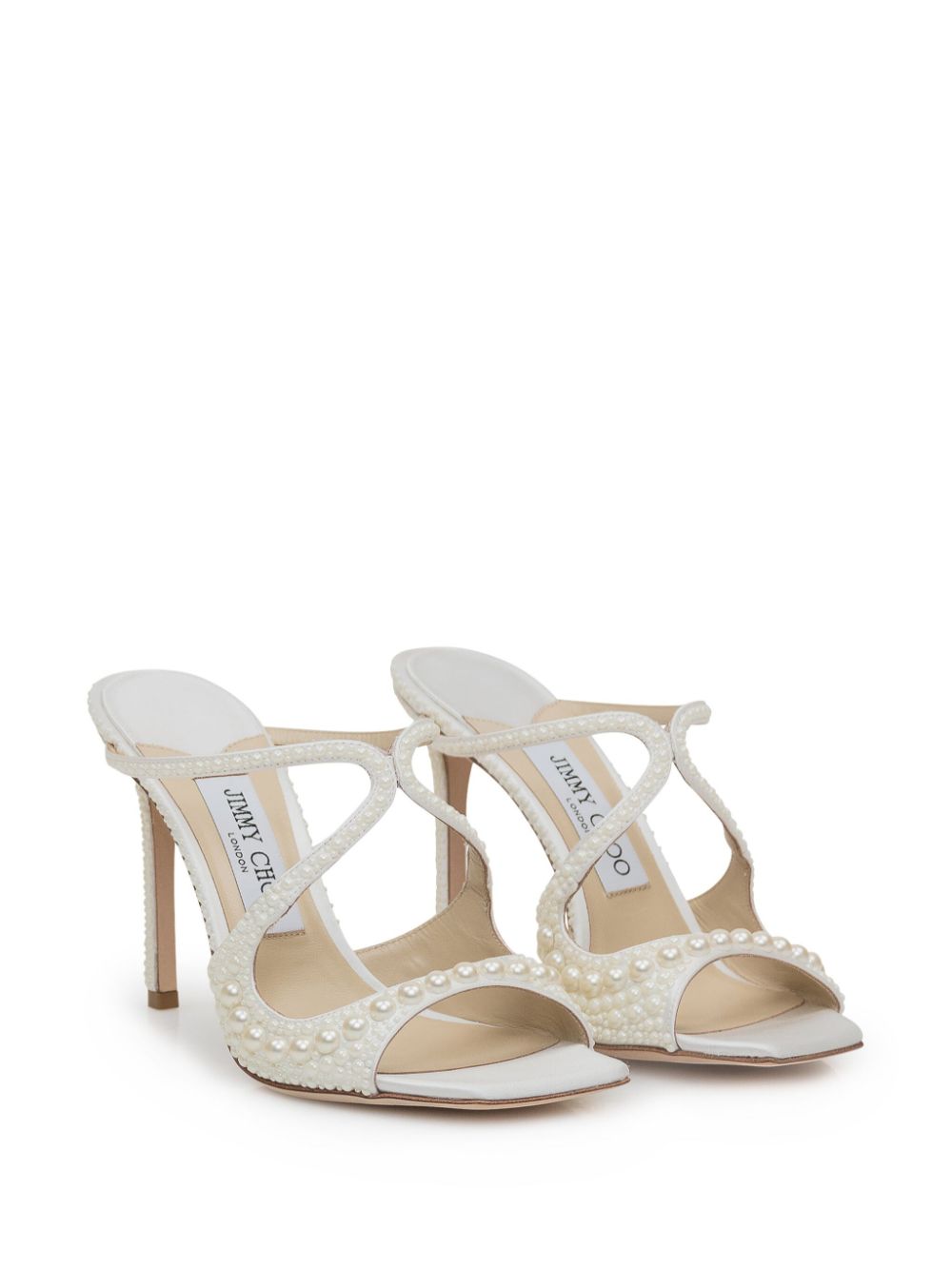 Jimmy Choo 95mm Anise pumps White