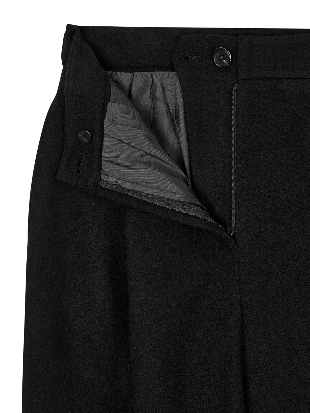 STUDIO TOMBOY Broek met gesmockt detail Zwart
