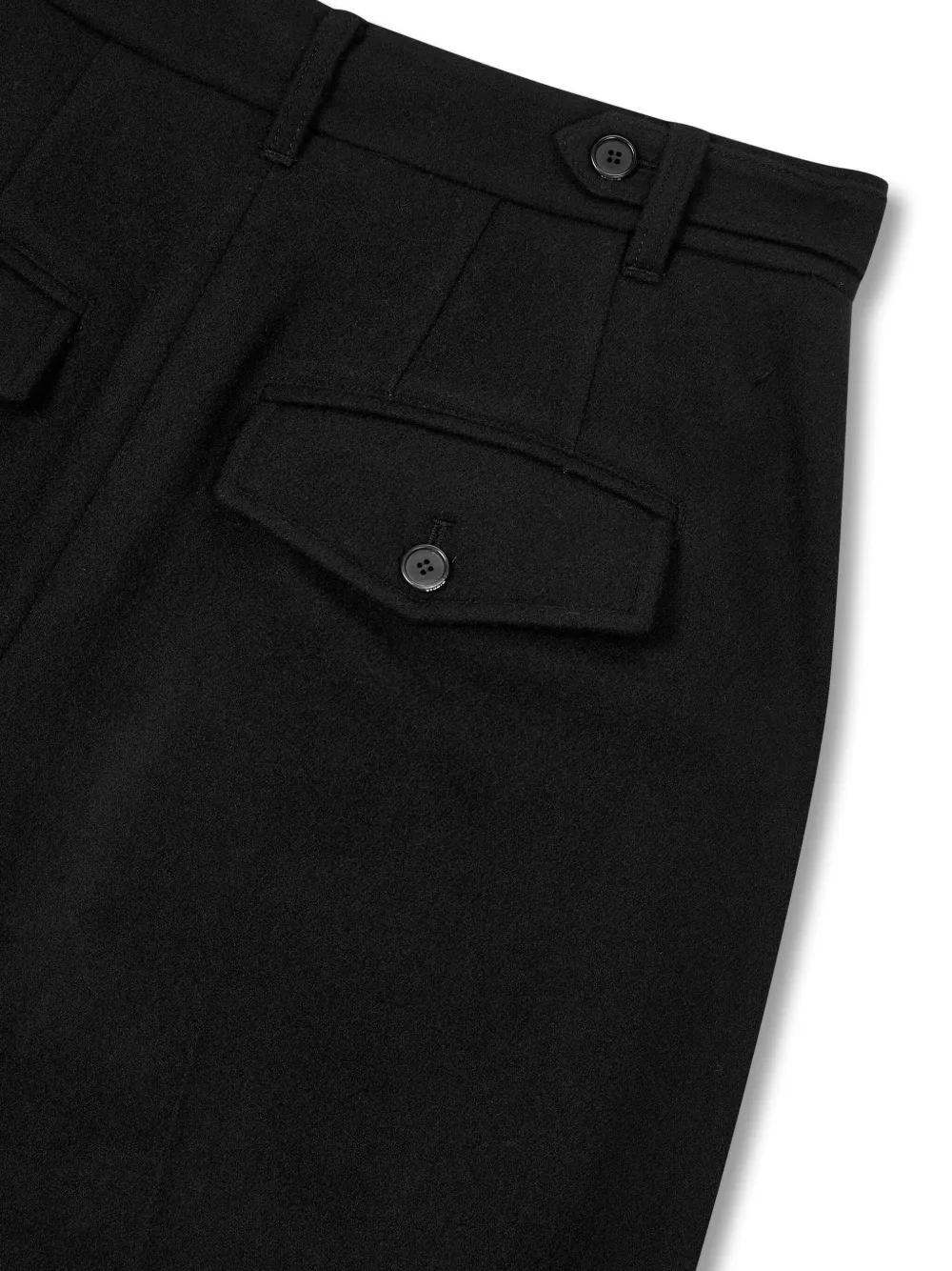 STUDIO TOMBOY Broek met gesmockt detail Zwart