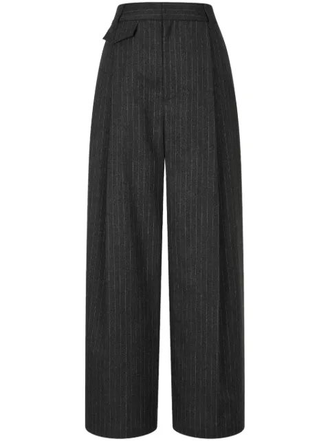 STUDIO TOMBOY pantalones anchos con motivo de rayas