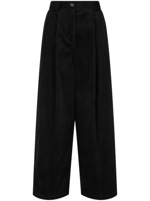 STUDIO TOMBOY pantalones de pana con dos pliegues