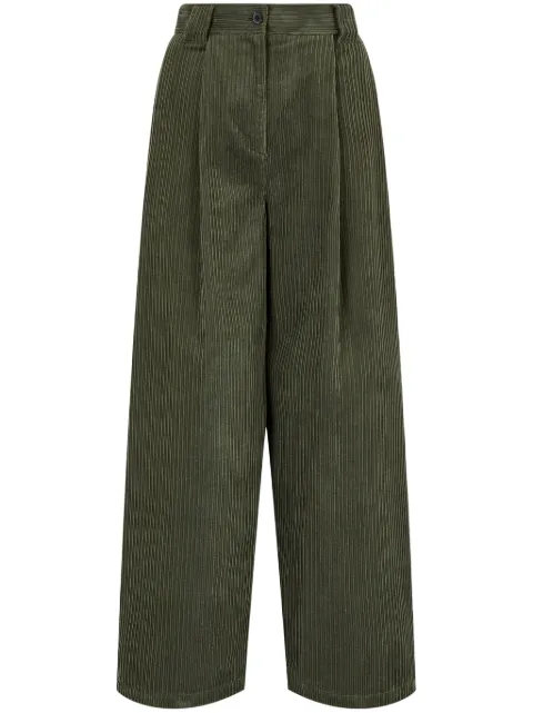STUDIO TOMBOY pantalones de pana con dos pliegues