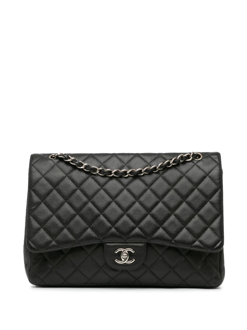 CHANEL 2010-2011 Maxi Classic Caviar Double Flap shoulder bag Women