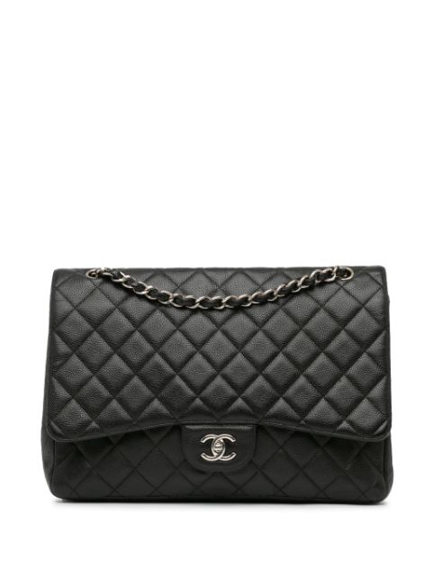 HOT SALE CHANEL 2010-2011 Maxi Classic Caviar Double Flap shoulder bag Women