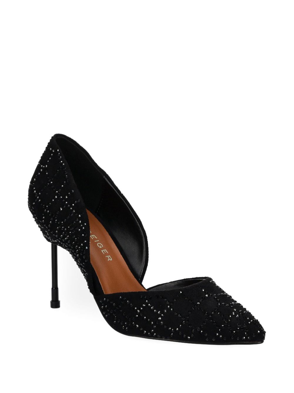 Kurt Geiger London 90mm Crystal Court pumps - Zwart