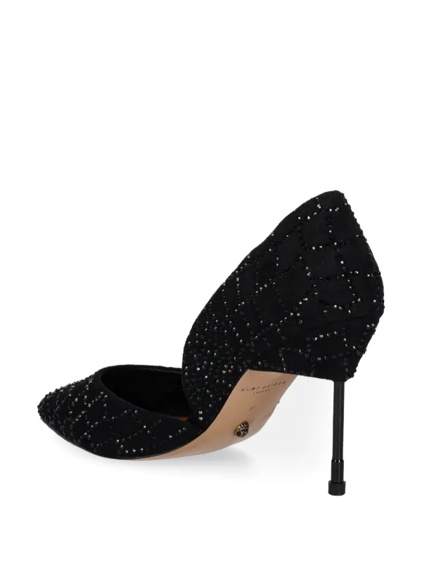 Kurt Geiger London 90mm Crystal Court Pumps Black FARFETCH