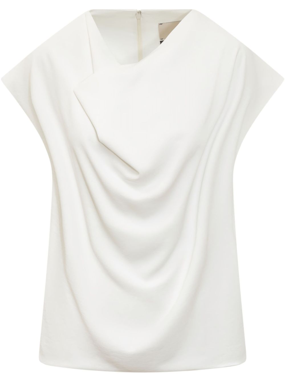 draped-detailed blouse